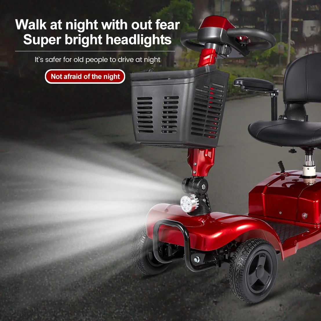 Enhance Foldable Perfect Travel Transformer 4 Wheel Electric Folding Mobility Scooter Convenient For Elderly Travel