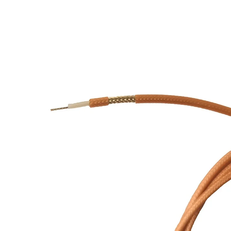 
FEP Insulation Silver plated copper shielded transparent Jacket High temperature RG316 Coaxial Cable 