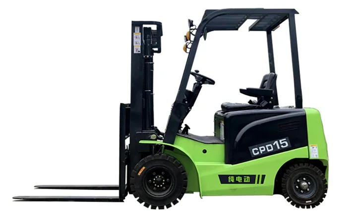 mini electric forklift warehouse pallet lifting device semi electric walkie stacker forklift