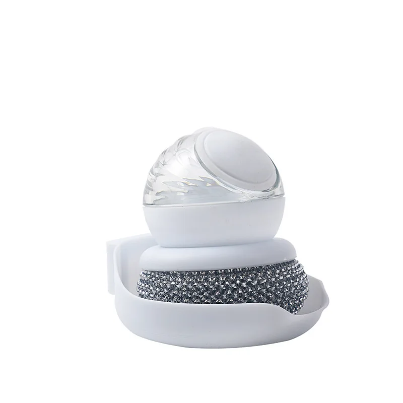 New Non-Stick Oil Dishwashing Hydraulic Kitchen Pot Brush with Press Liquid  Clean Press Liquid replaceable brush head
