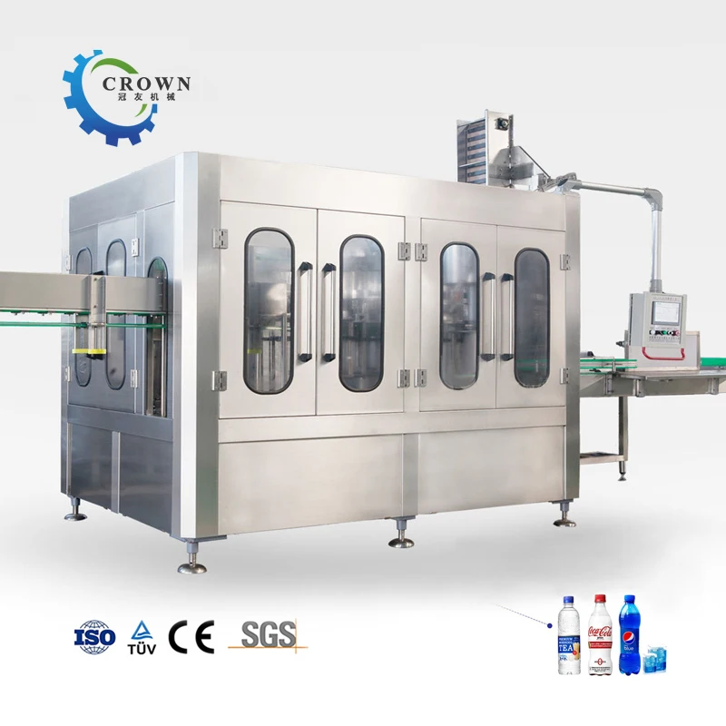 PET Bottle Soft Beverage Production Line Soda Cola Sprite Energy carbonated drinks mixer storage Filling packaging Machine