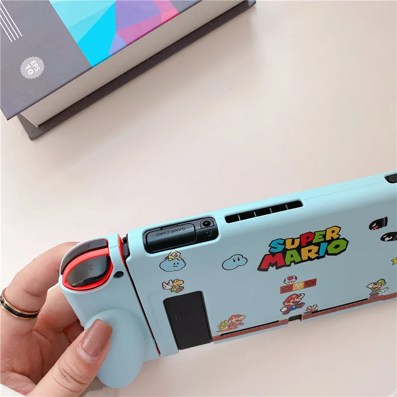 Геймпад для Nintendo Switch Ультратонкий Мягкий защитный чехол из силикона с милыми рисунками аниме «Марио» и защитой от царапин