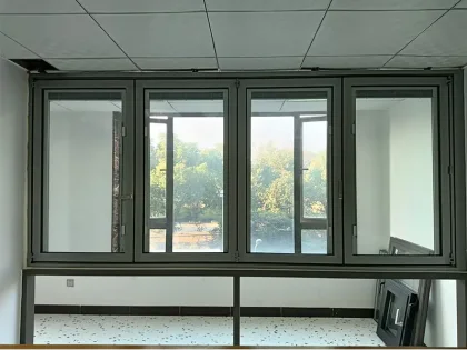 Hurricane impact Thermal Break casement windows Upvc Pvc Casement Window With Operator