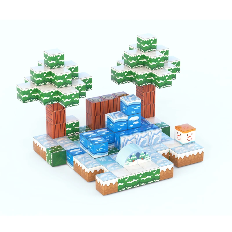 Magnetic Tiles Building Blocks Kids Toys STEM Montessori Sensory Toys for Boys & Girls