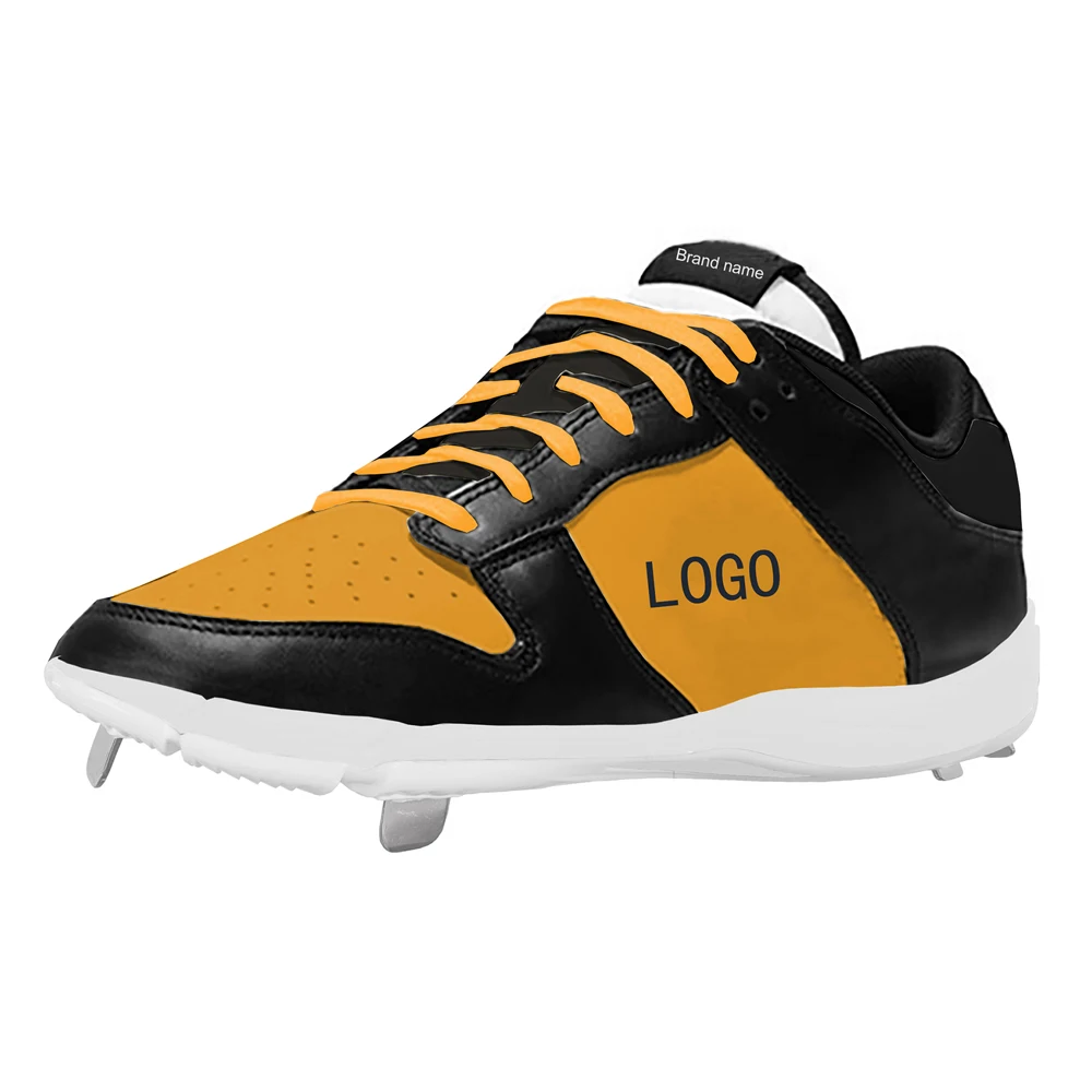New design customized Professional men sports sneakers microfiber leather comfortable baseball shoes zapatos de beisbol