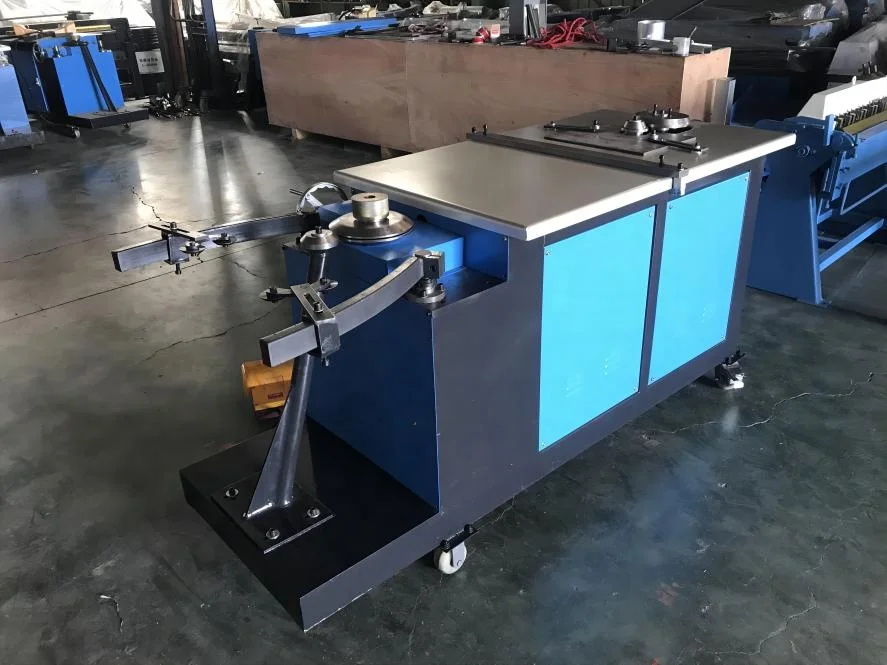 ventilation system electric galvanized steel elbow duct making machine