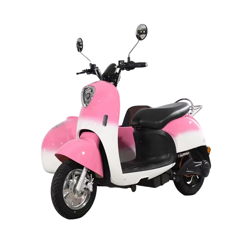 1000W 60V easy operate powerful moped electric tricycle sidecar for picking up kids