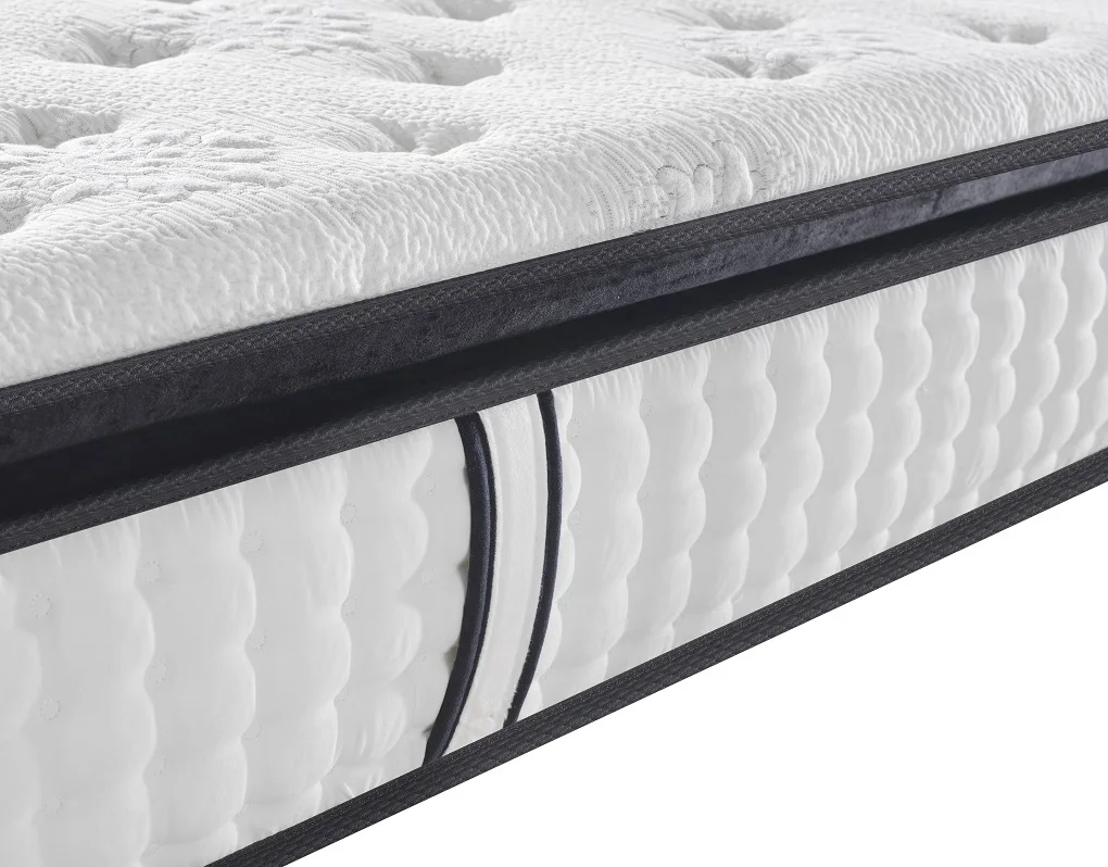 Pillow top king size spring coil mattress luxury hotel pocket spring bed mattresses