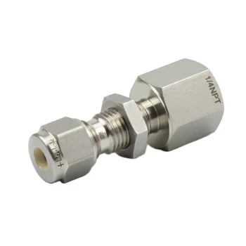 Компрессионные фитинги Hikelok из нержавеющей стали трубные тип 1/4 ''1/8'' гнездовой