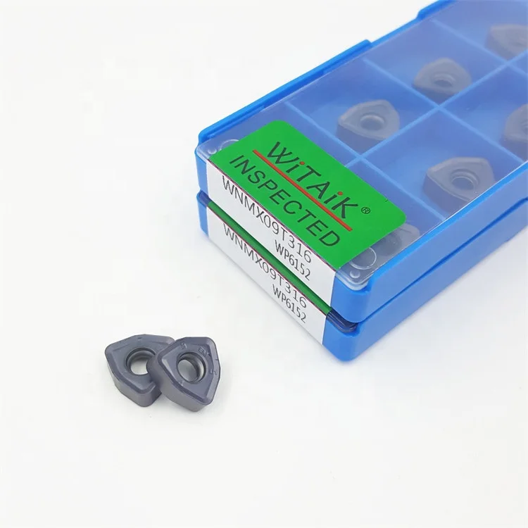 WNMX09T316 WP6152 Witaik Brand Tungsten Carbide Milling Insert for CNC