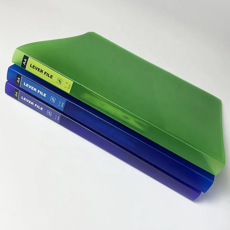 Заводская цена пластиковый рычаг арка файл A4 папка для бумаг полипропиленовая файлов и визитных карточек