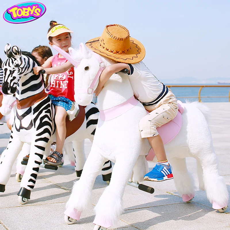 Top Quality Large Mechanical Horse Riding Toy Walking Toy Unicorn Horse