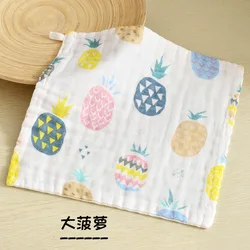 Quick-dry Muslin Burp Cloths Tree 100% Cotton Soft Newborn Baby Face Towel Newborn Wash Cloth Set