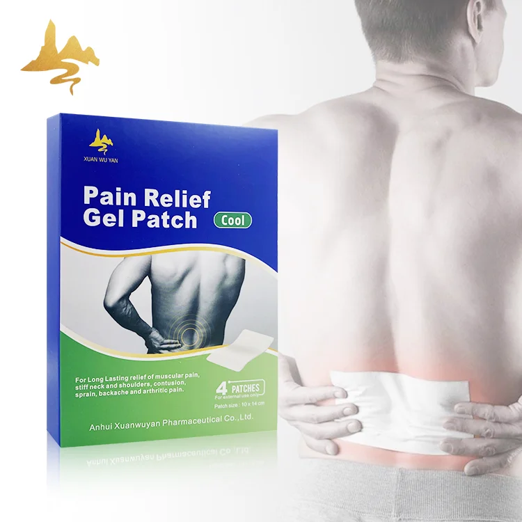 Healthcare Supply Private Label Cooling Hydrogel Herbal Menthol Plaster Low Back Transdermal Pain Relief Gel Patch For Adults