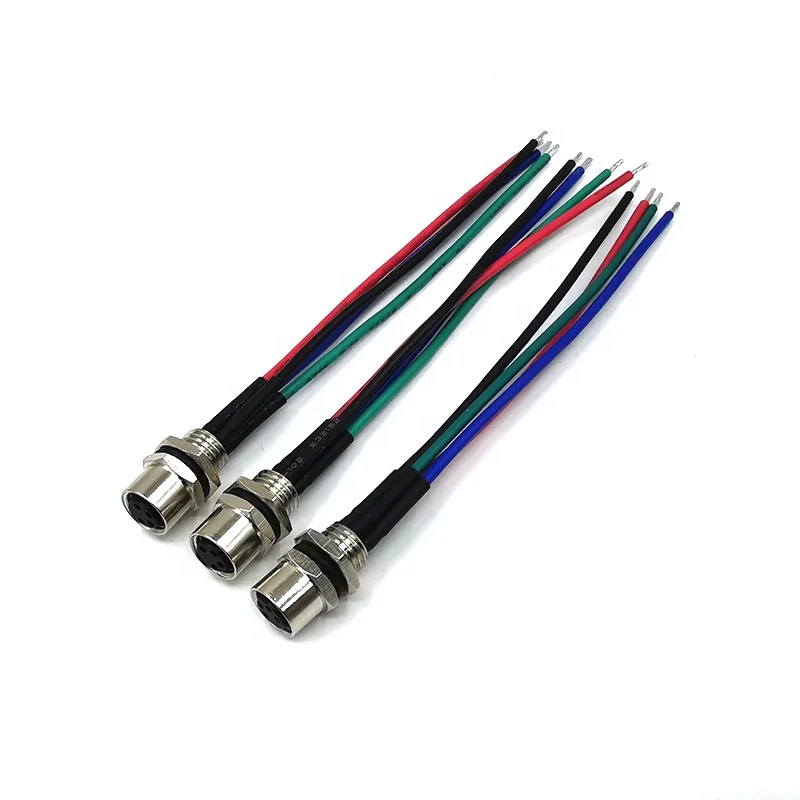 M8 Cable Waterproof IP67 IP68 Male Female Direct Plug 2 5 6 8 Pin 3 4 Pin Connector M8 Sensor Cable Assembly Sensor M8 Cable