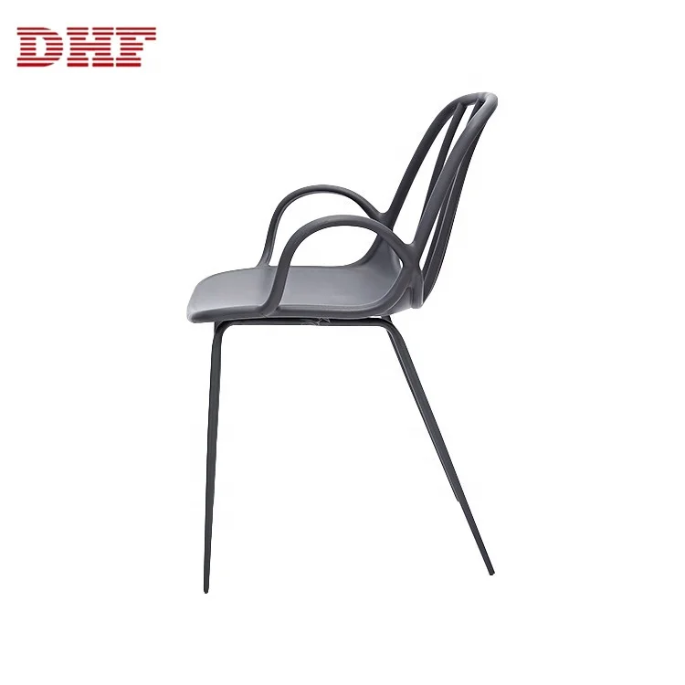 New Style Modern Leisure Metal Dining Chairs Cafe Restaurant For 1 People