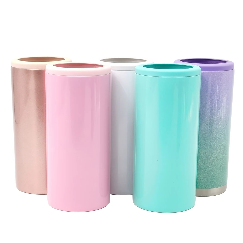 
4 in 1 can holder insulated non tipping can cooler 12 oz skinni skinny slim can coolers 