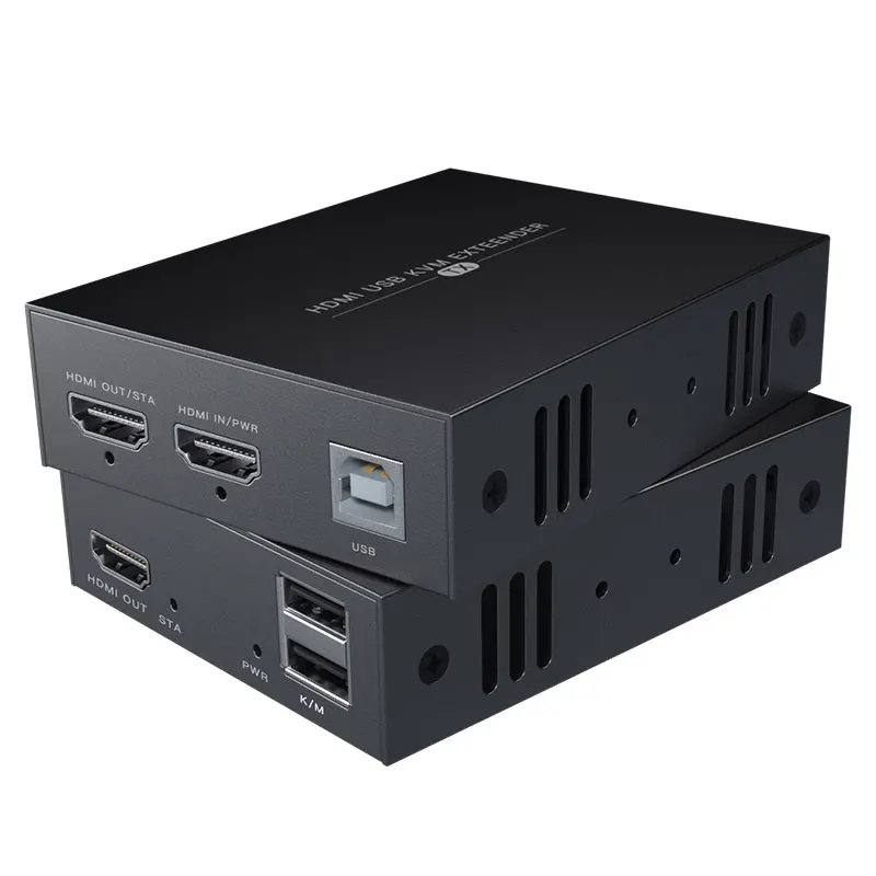 professional manufacturer of HD KVM Extender 50m over CAT-5e/6 support 1080P@60Hz Support keyboard and mouse