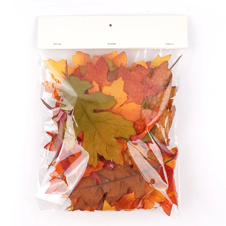 High Quality film set vivid Mix color Artificial Autumn Fall maple leaf Decor