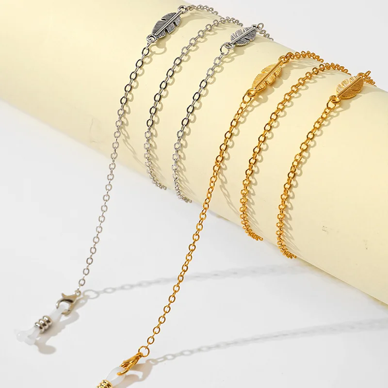 Factory Direct Sale Low Price Fashion Personality Crystal Metal Glasses Chain Rope