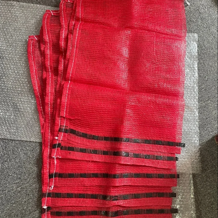 Eco Friendly Plastic Packing Orange Onion Potato Cabbage Fruit Vegetable PP Leno Mesh Bag Wholesale Empty Net Bag for Firewood