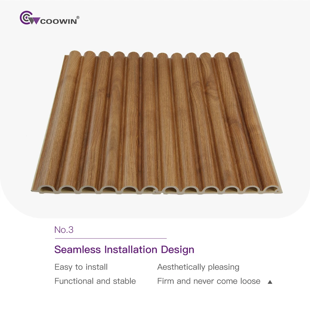 Hotels Thermoplastic Wpc Wall Panels Interior Wpc Fluted Panel Design Panel