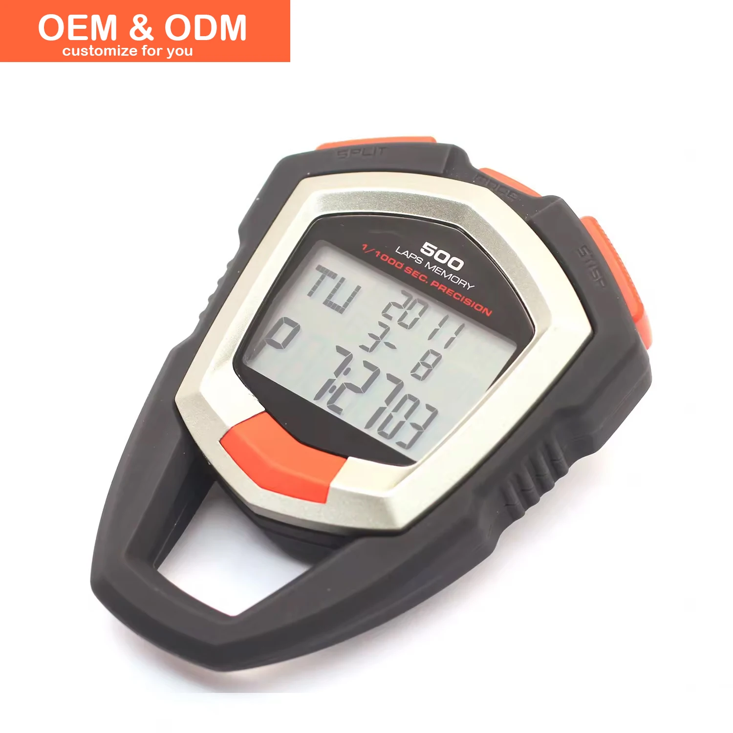 Customize OEM ODM Professional 500 Lap digital Stop Watch Sports Timer For Men Stopwatch