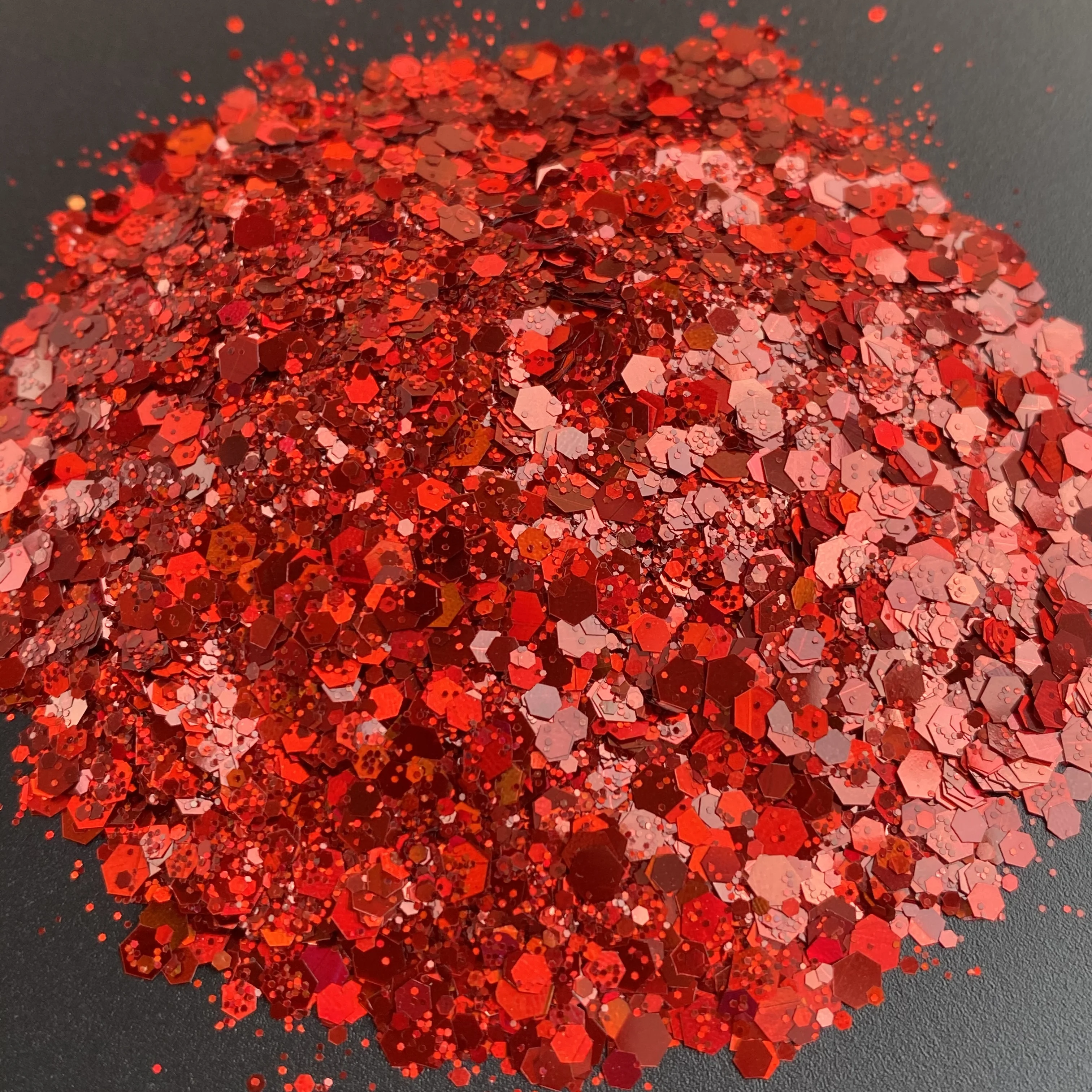 10g / Bag Loose Sequin Glitter Bulk Holographic Nail Art Polyester Glitter for Crafts