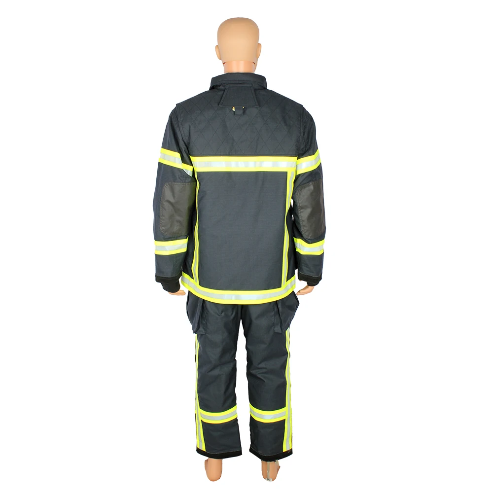 4 layers flame resistant fire gear dupont fireman suit firefighter jacket