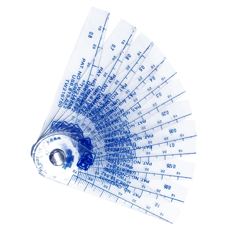 Регулируемый Прозрачный Пластиковый щуп для измерения зазора