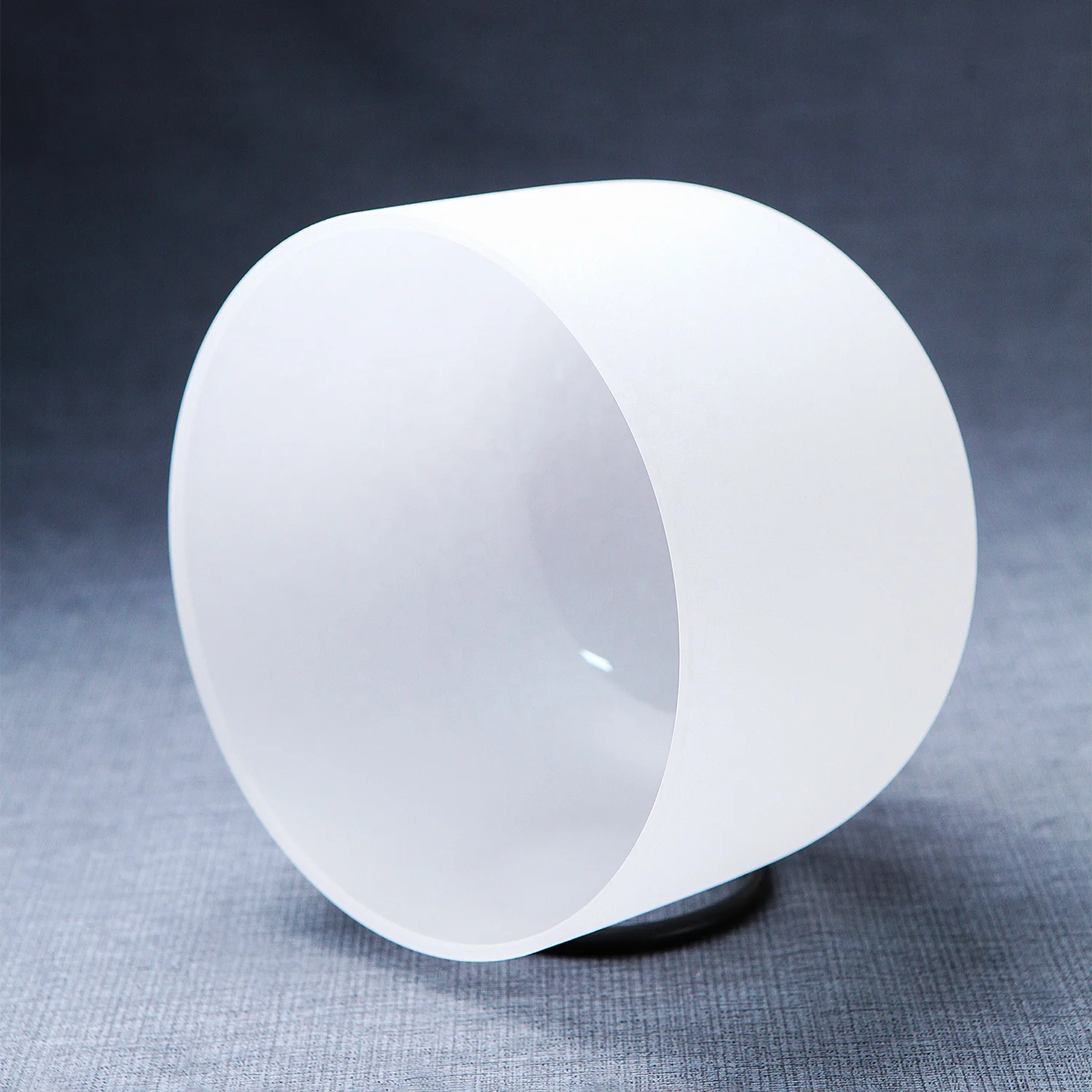 432hz Perfect Pitch 7 White Crystal Singing Bowls with  Free Rubber Mallets and  7 O-rings
