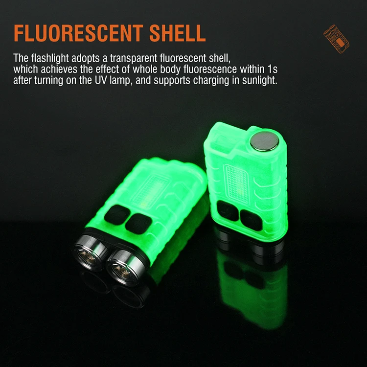 Мини карманный фонарик EDC 2 XPG2 светодиодный Usb Перезаряжаемый Магнитный брелок повторный свет cob
