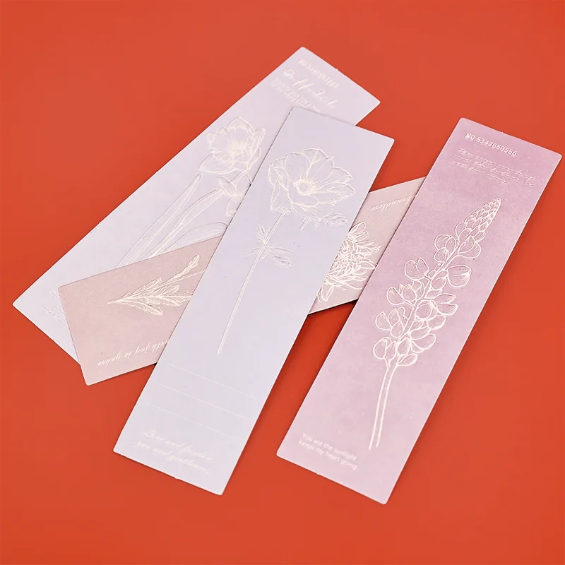 Customized Luxury Folding Paper Card for Invitation Letter Card Birthday Paper Invitation Foil Stamping Bookmark