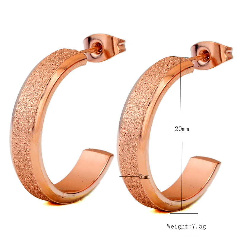 Серьги-гвоздики из титановой стали