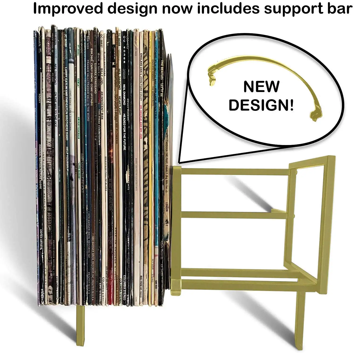 Matte Black Book Albums Magazine Files lp vinyl record holder vinyl Storage Display shelf stand Organizer rack for vinyl records