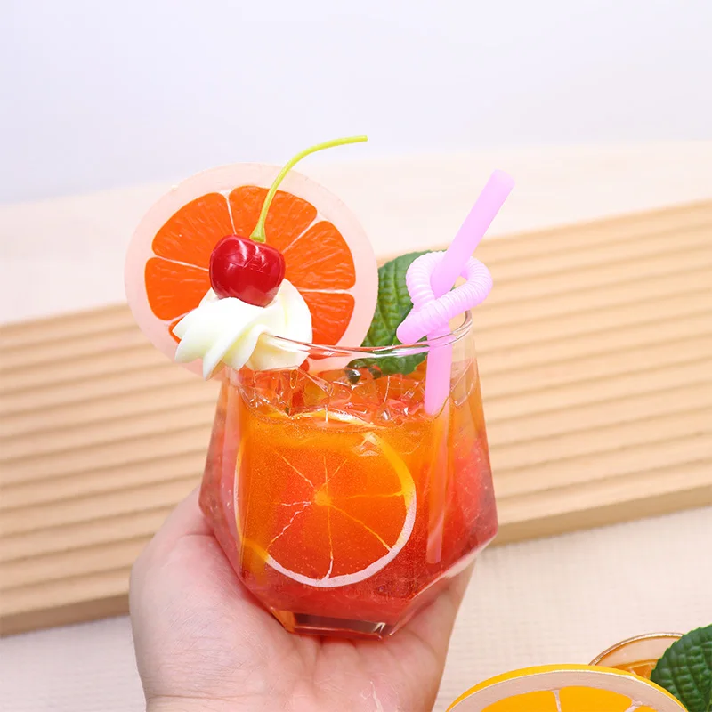Модель фруктового чая искусственный мороженое жемчужный чай с молоком