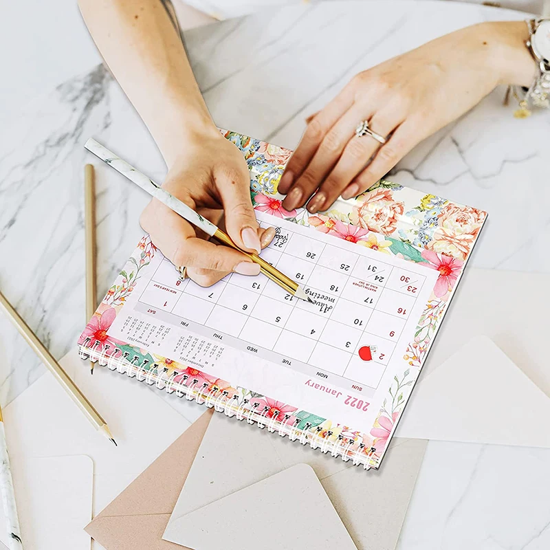 365 day printing advent table custom chinese unique professional desk calendar 2022 for kids