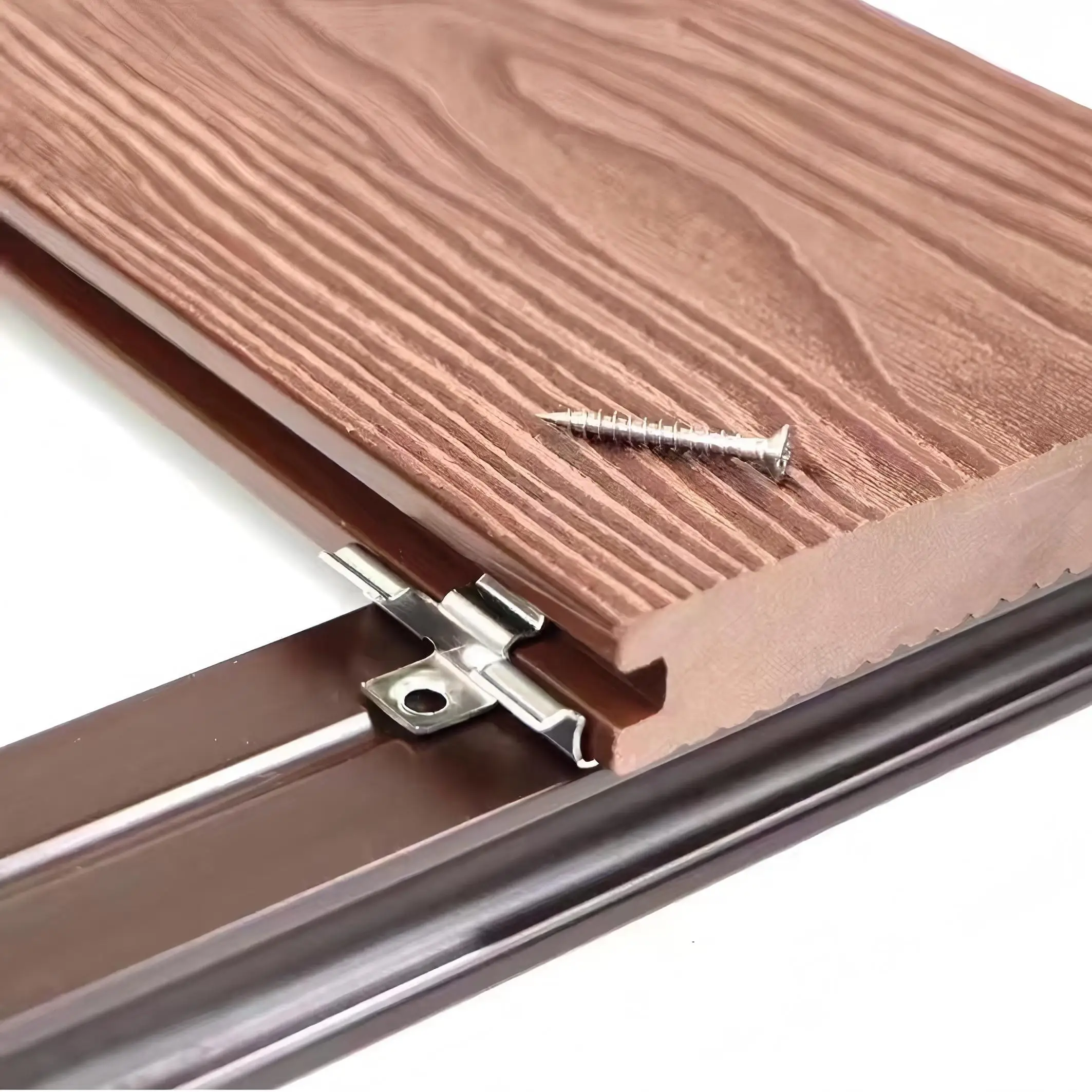 Solid 40*25mm Joist WPC Support Flooring Installation Accessories Wood Plastic Composite Decking Keel