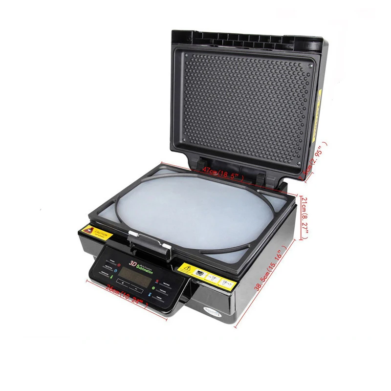 2021New Arrivals 4-in-1 Combo Digital 3D Sublimation Printing Tumbler Bottle Mug 15x15 Heat Press Transfer Machine for  T Shirt