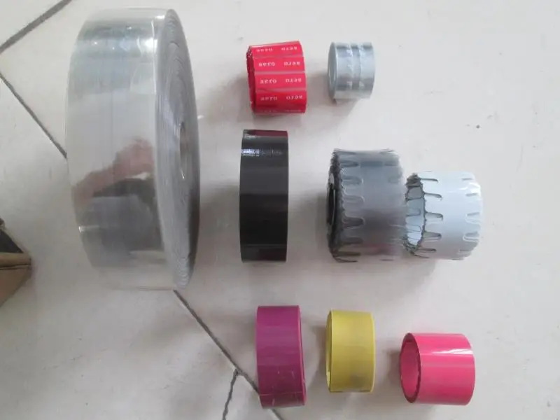 Hot sale low price Acetate Cellulose handbag / Shoelace tipping plastic film with gear or without gear for tipping machine