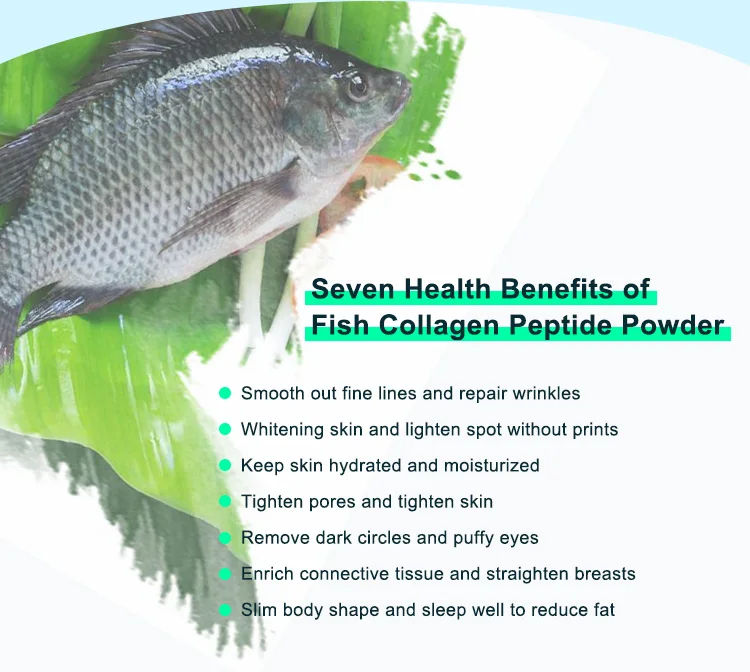 Пептид рыбьего Коллагена высокой степени очистки, чистый порошок, гидролизованный протеиновый напиток для женщин, косметическое средство для ухода за здоровьем, Антивозрастная добавка