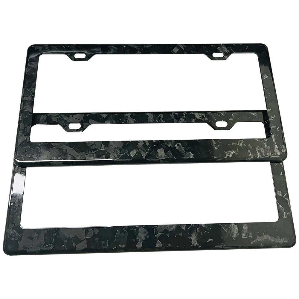 Настоящее 100% углеродное волокно рамка номерного знака оригинальная обложка 3K и Кованое