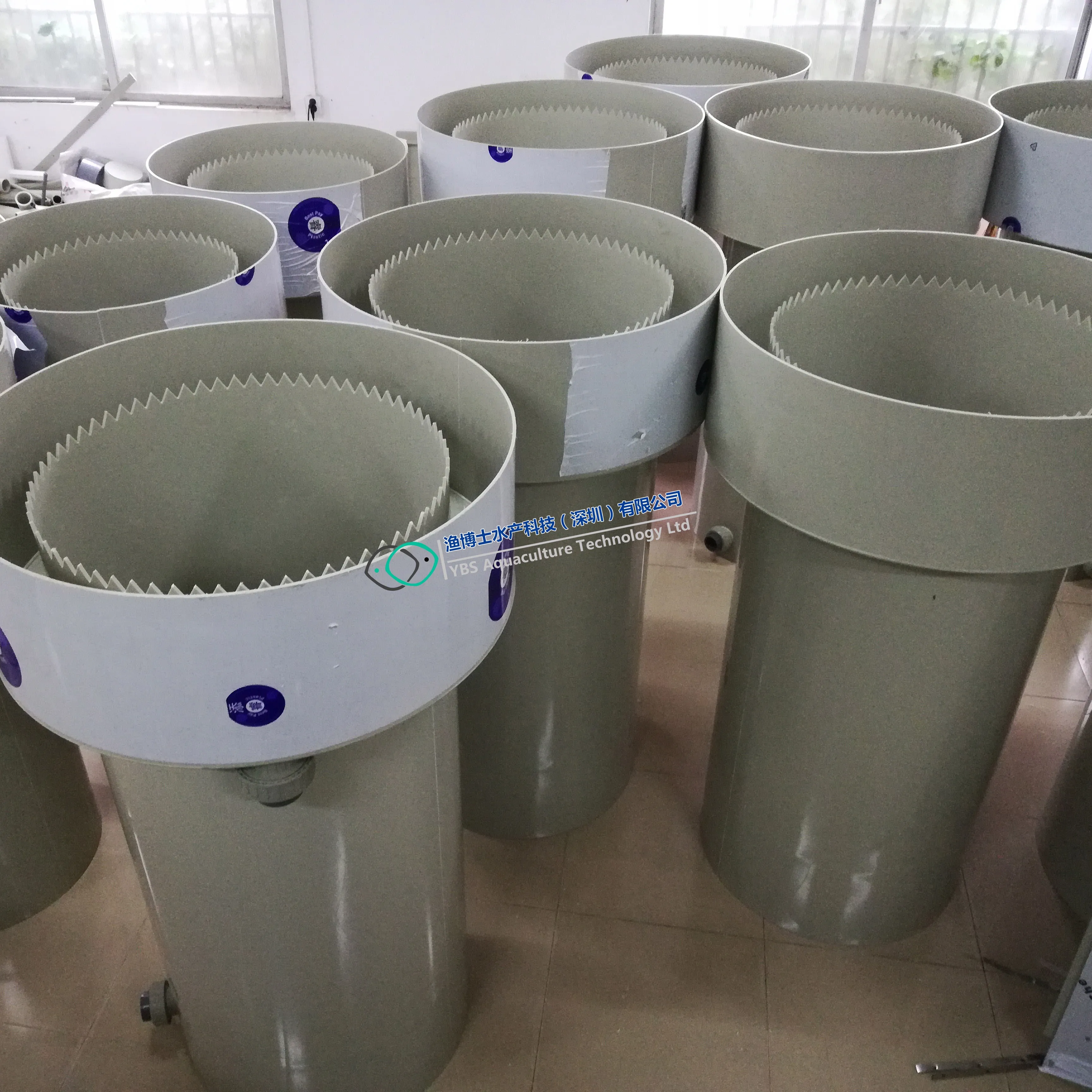 Radial Flow Settler for Recirculating Aquaculture System single fish tank