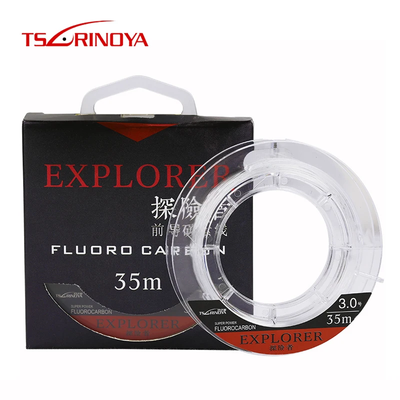 TSURINOYA  EXPLORER Fishing Lure Line 35m  Main Line High Strength Sinking Carp Wire Fluorocarbon line