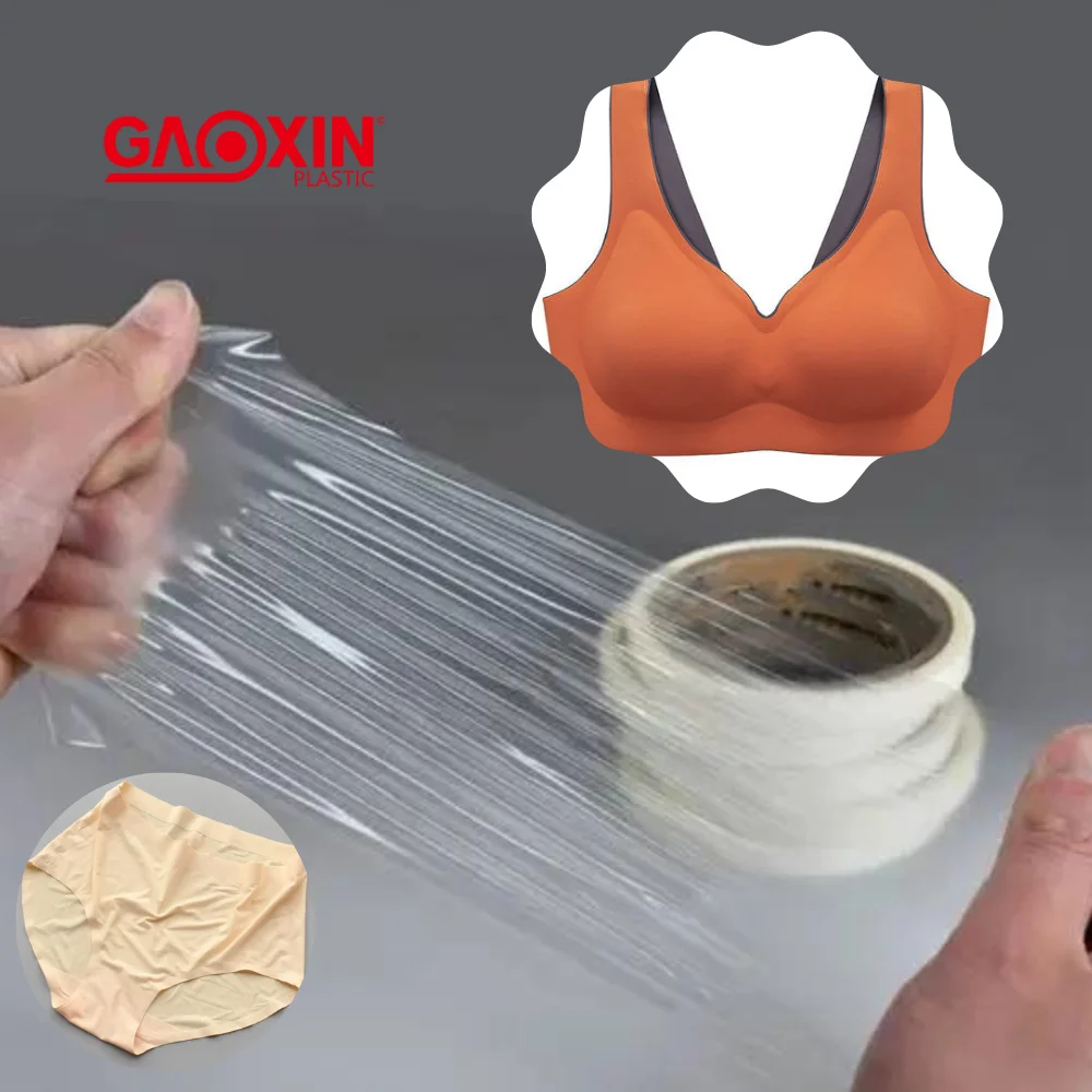 0.1mm Thick Double Sided TPU Hot Melt Adhesive Tape/Film Hemming Tape for Seamless Shirt Undergarment Yoga Leggings Down Jacket