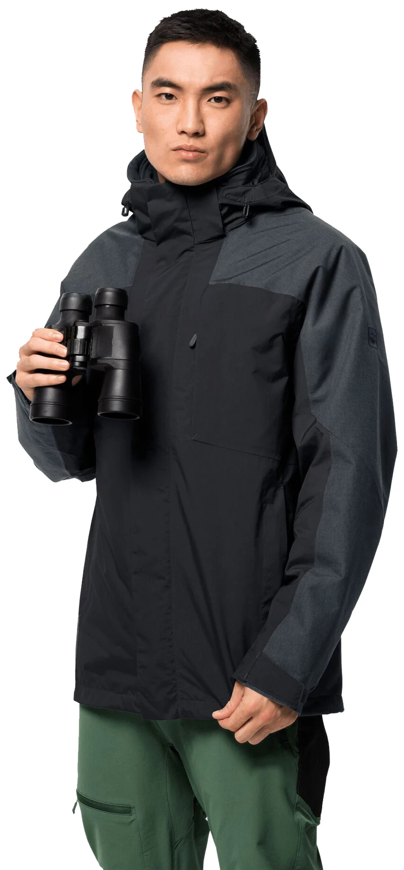 
Factory price Warm 3 in 1 functional Detachable hat outdoor fleece rain coat waterproof hardshell jacket 