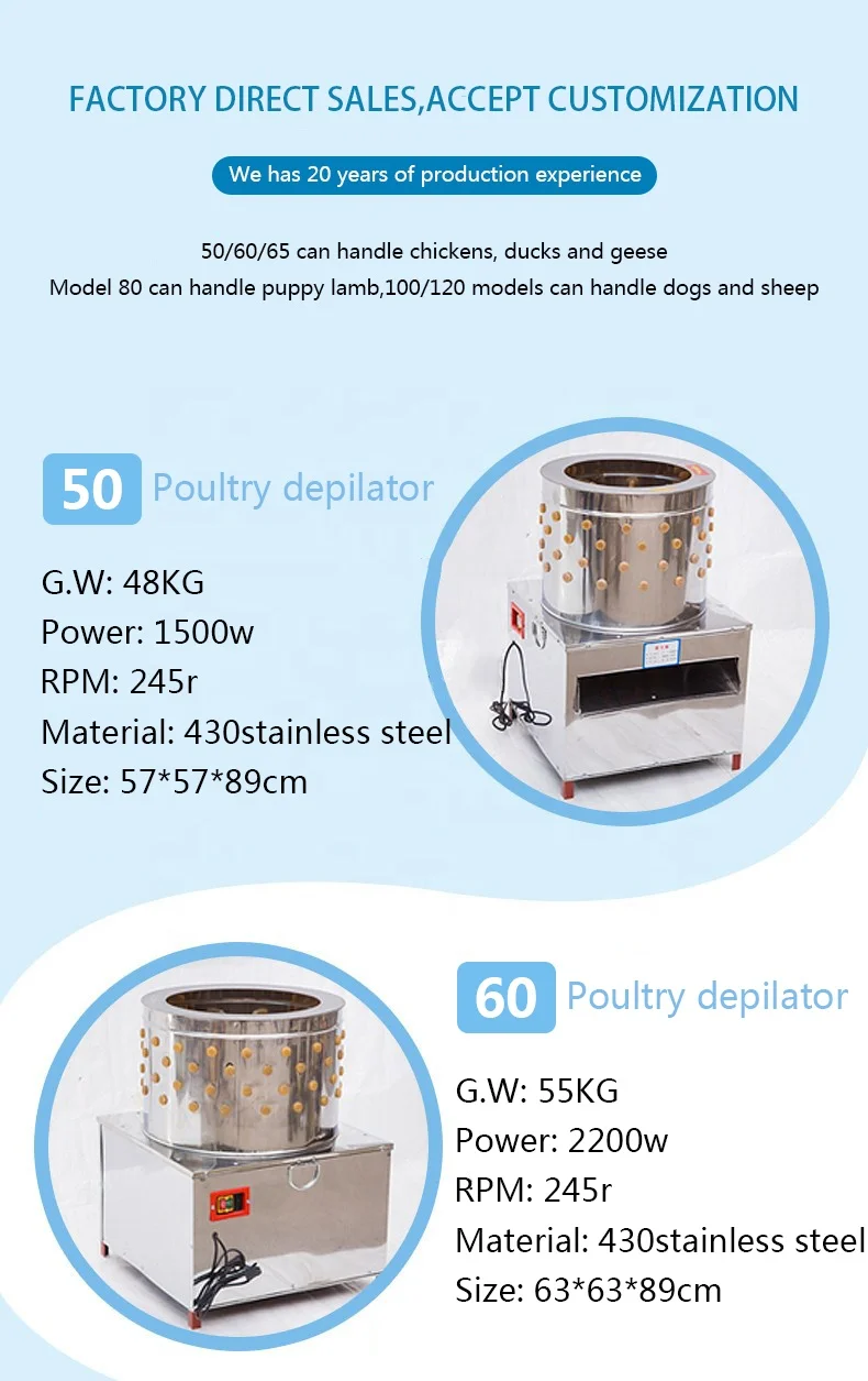 High Quality Chicken Plucker Machine Poultry Feather Plucker Machine Chicken Cleaning Machine