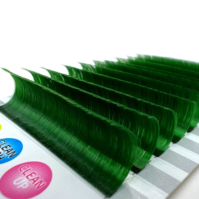 Yelix Volume Real Mink White Colorful Micro Swab Color Lash Wine Auto Fan Eyelash Extension