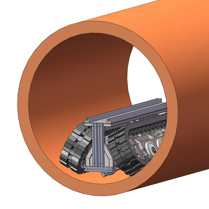 Waterproof IP68 sewer cleaning robot inspection robot chassis AVA-P6 pipe unclogging robot machine with 30m underwater depth