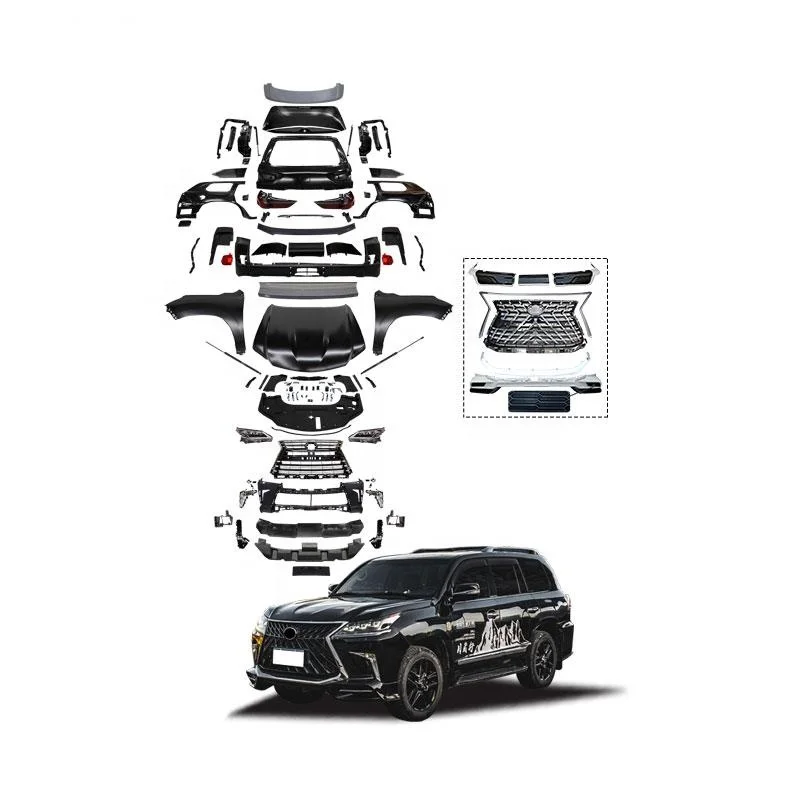 GBT Quality Car Modification Parts Upgrade Body Kit For 2008-2015 Lexus LX570 To 2021 Facelift Accessories  Bumper Grille